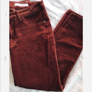 Pilcro stretch corduroy skinny pants Anthropology